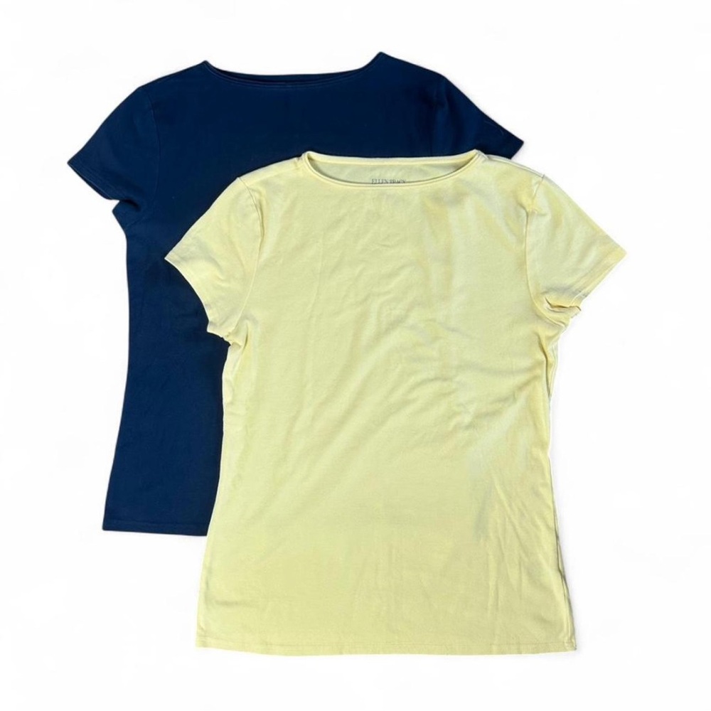 2 Vintage 2004 Ellen Tracy T Shirts Size L MADE IN CANADA 100% Cotton